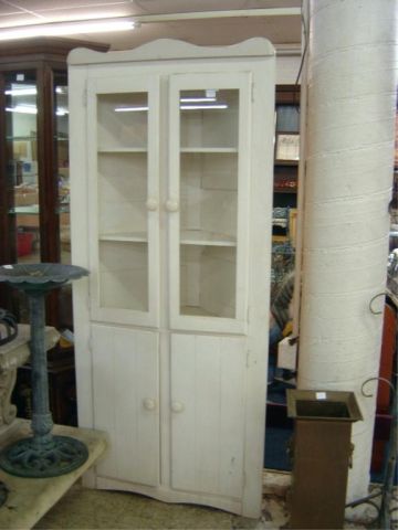 Appraisal: PAINTED CORNER CABINET