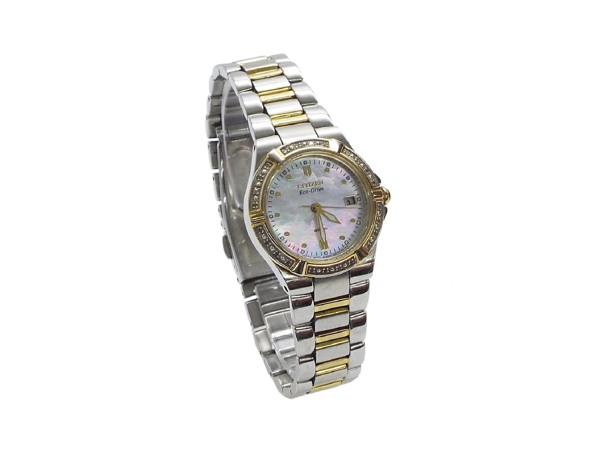 Appraisal: Citizen Eco-Drive WR two-tone lady's bracelet watch mm