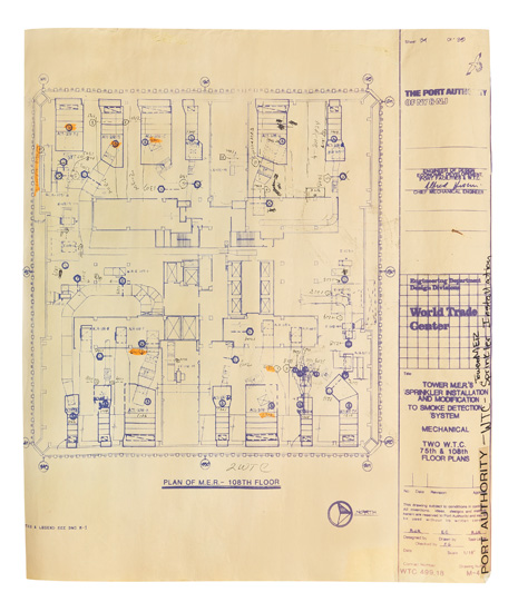 Appraisal: NEW YORK CITY Group of blueprints of the World Trade