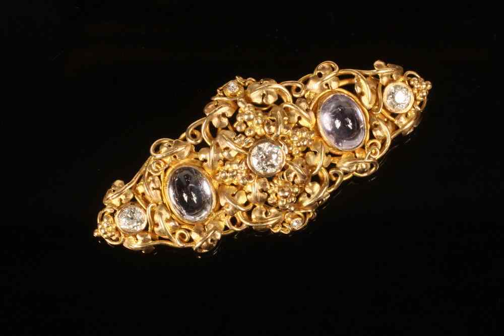 Appraisal: BROOCH - One Arts Crafts Period Handmade K Yellow Gold