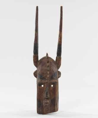 Appraisal: African Mask Flat panel face with domed forehead ears and