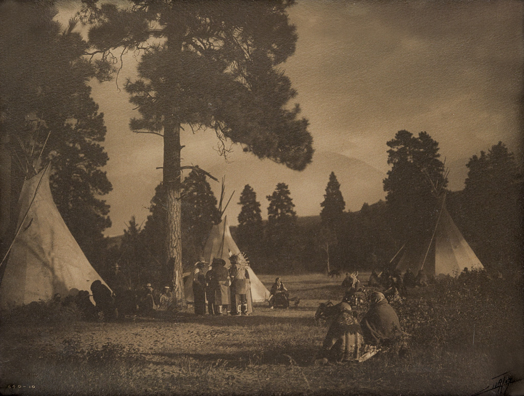 Appraisal: EDWARD S CURTIS - Flathead Camp on the Jocko Platinum