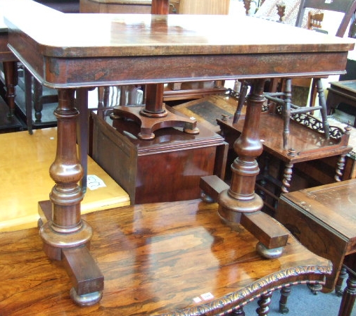 Appraisal: An early th century rosewood writing table the rectangular top