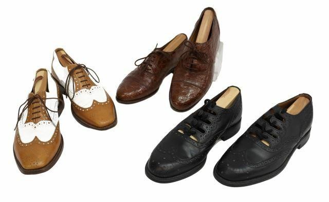 Appraisal: lot of Men's dress shoes including pair Bally brown alligator