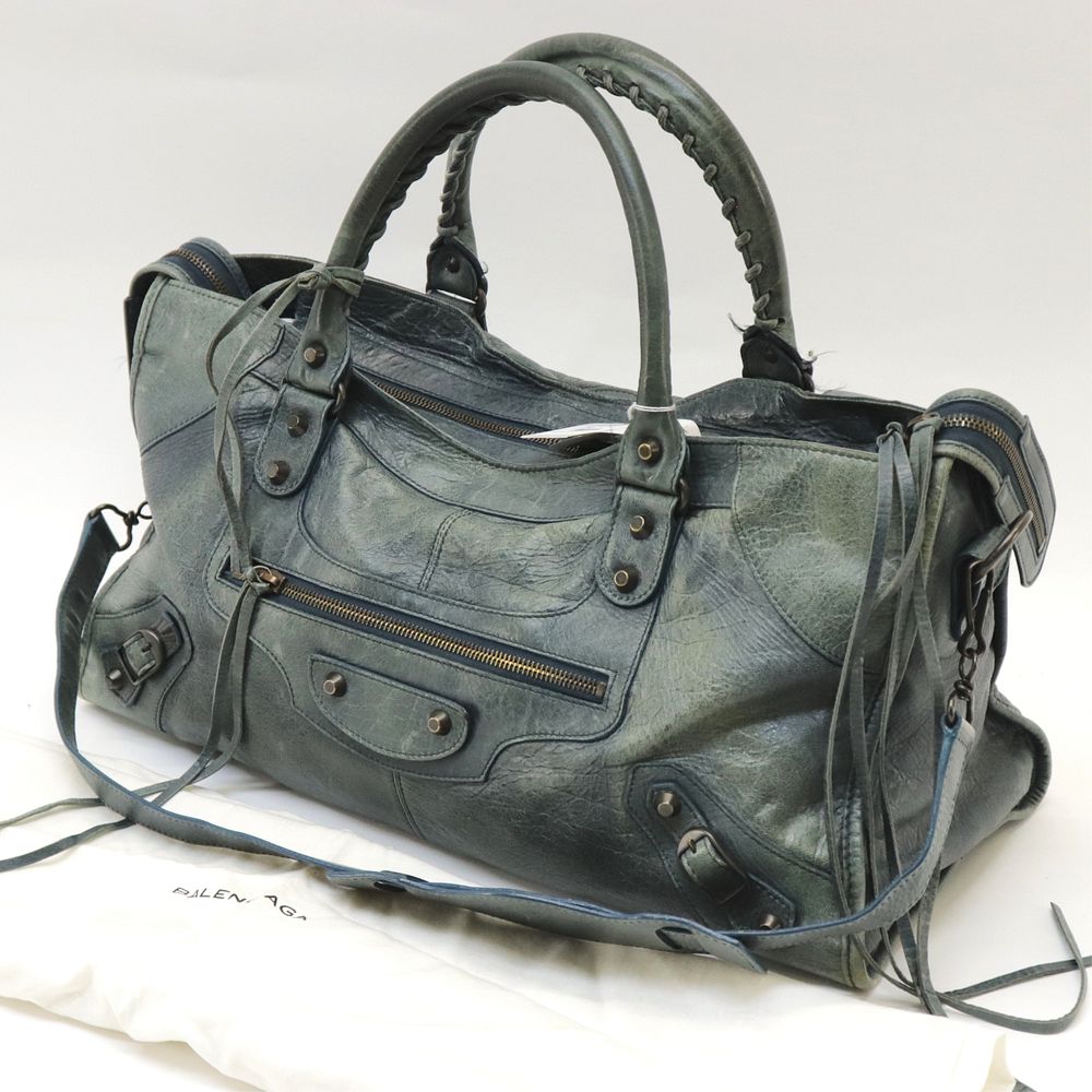 Appraisal: Balenciaga - Part Time Balenciaga Part Time in dark greenish