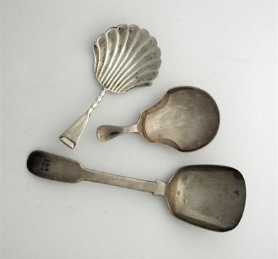 Appraisal: A modern spoon with fluted bowl and twist stem Birmingham