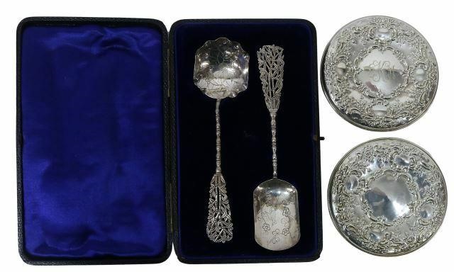 Appraisal: lot of Silver items including sterling-framed hand mirrors Towle Silversmiths