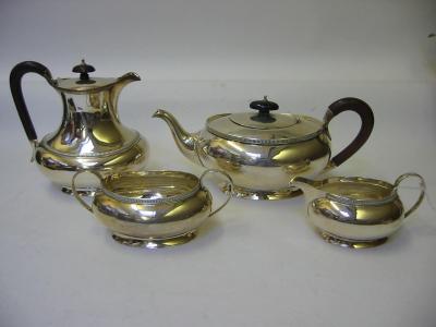 Appraisal: A FOUR PIECE TEA AND COFFEE SET maker Adie Brothers