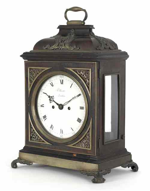 Appraisal: George III mahogany bracket clock made by Ellicott London late