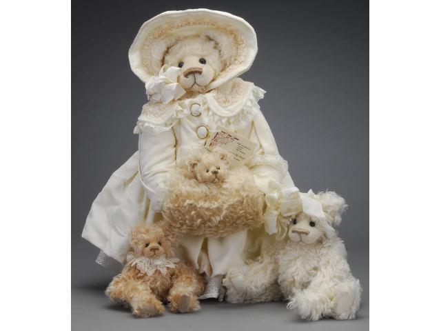 Appraisal: Lot Three Contemporary Marti Artist Bears Includes Daphne bear dressed