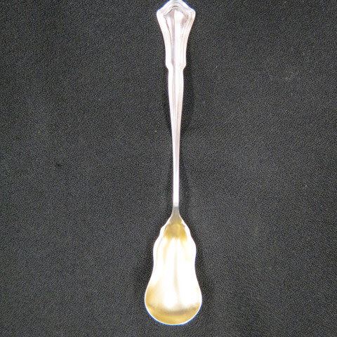 Appraisal: Sterling Silver Oyster Spoon gold wash bowl