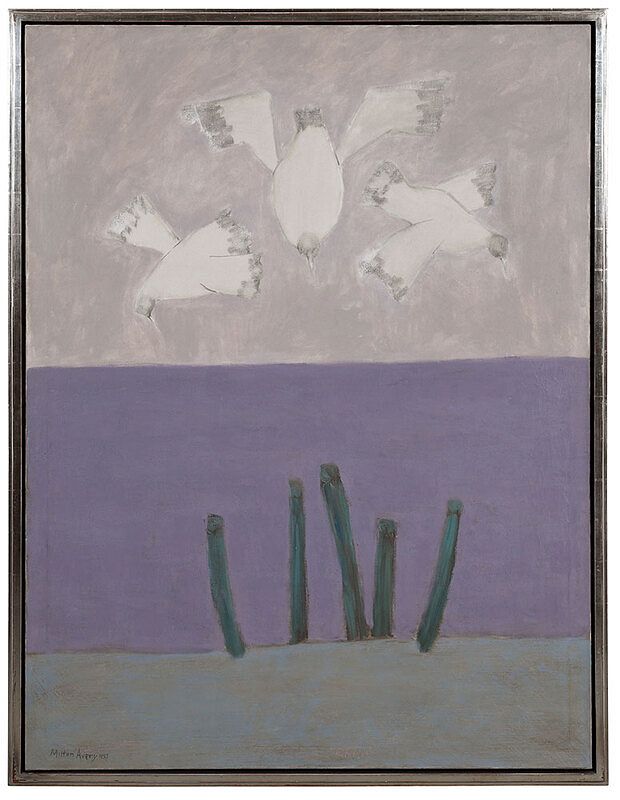 Appraisal: Milton Avery American - Birds Over Sea signed lower left