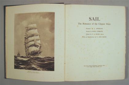 Appraisal: vols Lubbock Basil Sail The Romance of Clipper Ships London