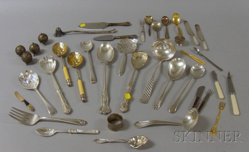 Appraisal: Group of Silver Plated Flatware including berry spoons serving pieces