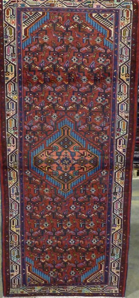 Appraisal: Persian Hamadan Runner hand knotted wool late th century -