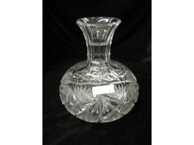 Appraisal: Brilliant Period Cut Glass Carafe diamond fan decor tall