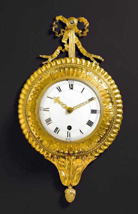 Appraisal: SMALL CARTEL CLOCK so-called pendule d'alcove Louis XVI by R