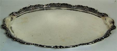 Appraisal: A late Victorian twin handled tray John Dixon Sons Sheffield