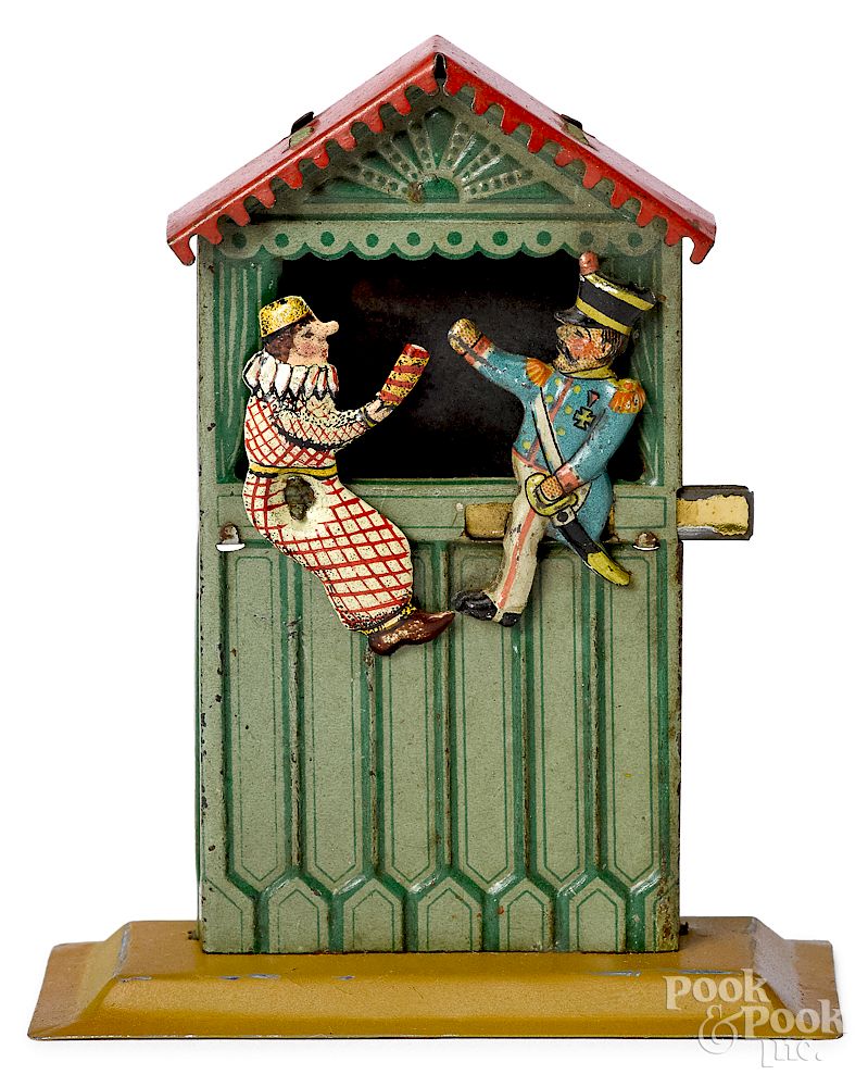 Appraisal: Scarce Meier animated Punch Judy penny toy Scarce Meier animated