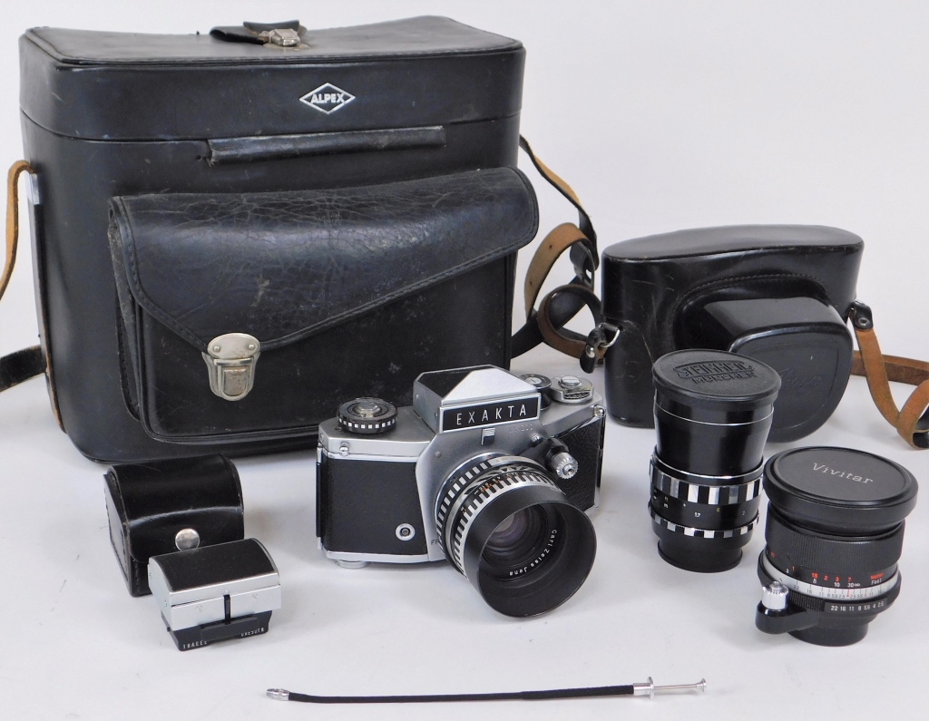 Appraisal: IHAGEE EXAKTA VX SLR CAMERA WITH LENSES Ihagee Exakta VX