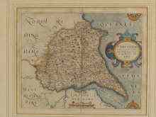 Appraisal: Two Christopher Saxton maps of Yorkshire one of the North