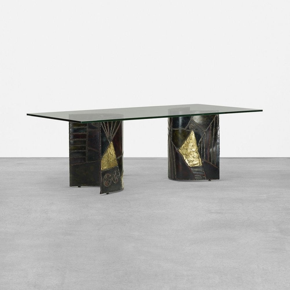 Appraisal: Paul Evans dining table model PE Paul Evans dining table