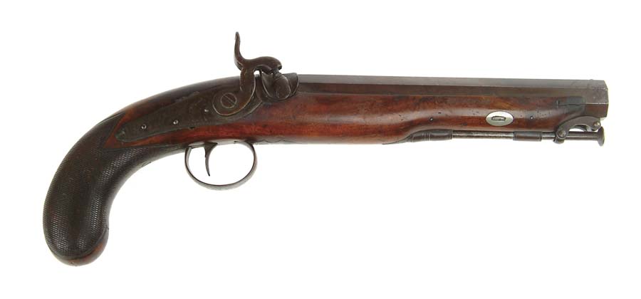 Appraisal: LACY CO PERCUSSION TARGET PISTOL Cal about Smoothbore Fine early