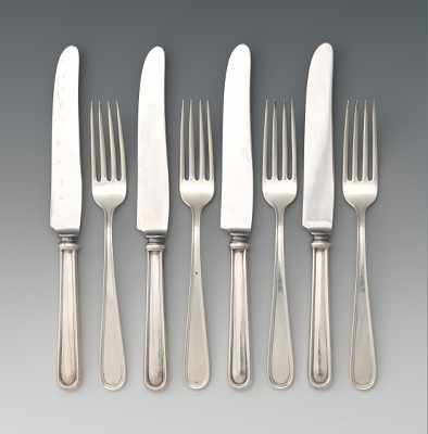 Appraisal: Four Sterling Forks and Four Knives by S Kirk Co