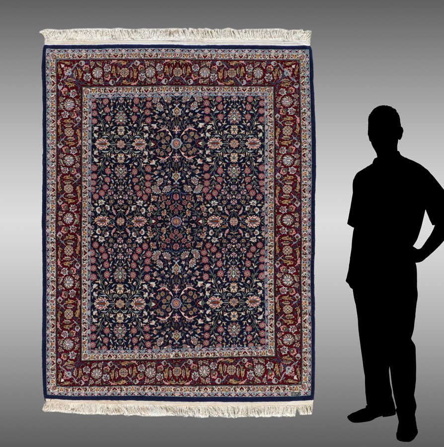 Appraisal: APPROX - YR OLD TURKISH HEREKE HAND KNOTTED WOOL RUG