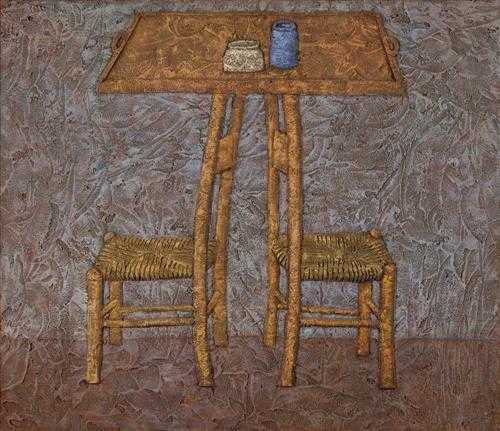 Appraisal: GNOLI DOMENICO Rome - New York Two chairs and Tray