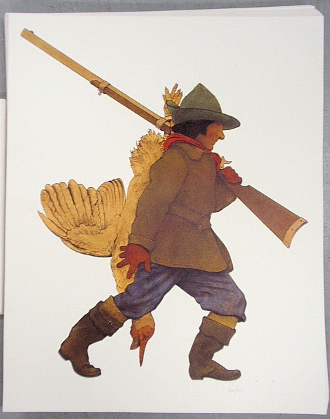 Appraisal: - Maxfield Parrish limited edition series Thanksgiving lithographs through inclusive