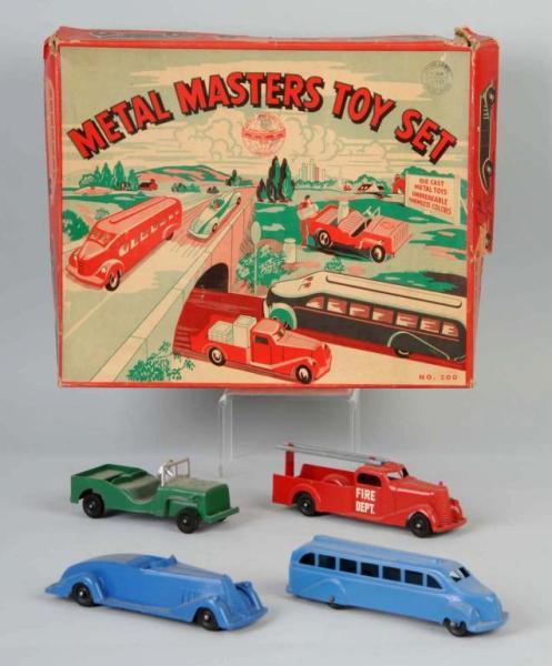 Appraisal: Metal Master's Toy Set Description Manufactured by Die-Cast Metal Toys