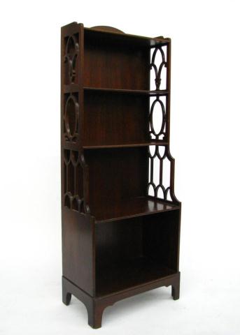 Appraisal: Small vintage mahogany bookcase with cupboard base feet high