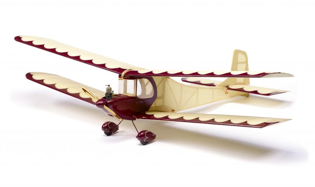 Appraisal: A RARE POSSIBLY UNIQUE VERNON DEACON BI-PLANE FREE FLIGHT MODEL