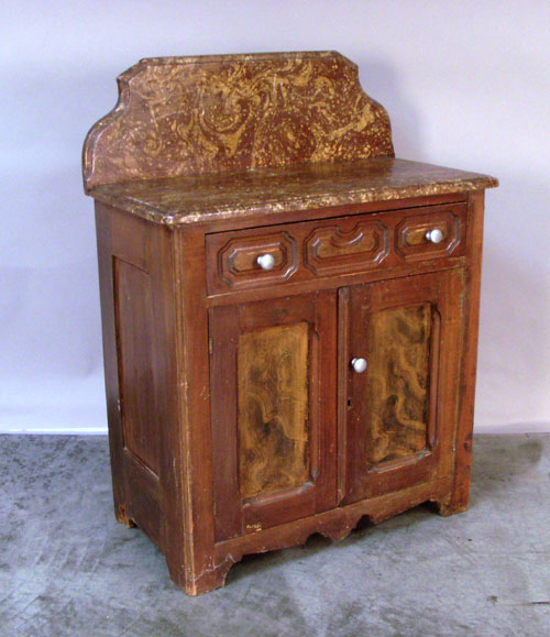 Appraisal: Victorian painted commode th c h x l