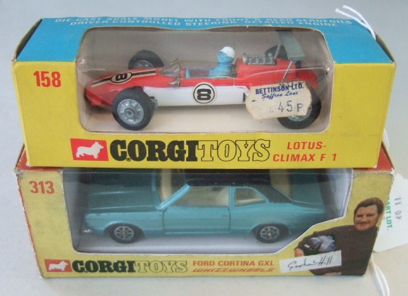 Appraisal: A Corgi Ford Cortina GXL and a Corgi Lotus Climax