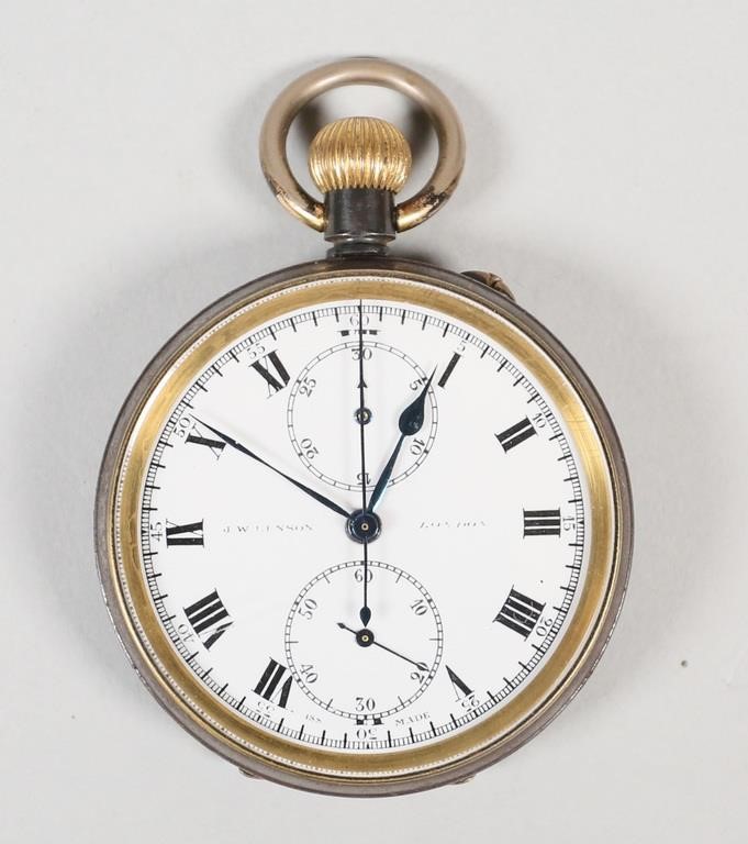 Appraisal: Marked J W Benson London Swiss Made on the face