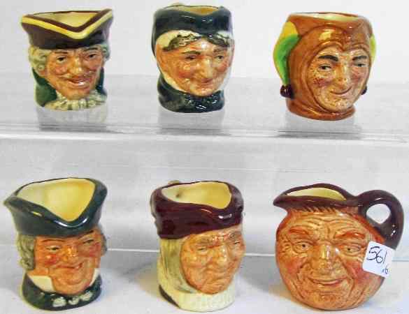 Appraisal: A Set of Royal Doulton Tinies Character Jugs comprising Jester