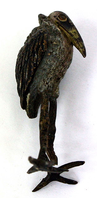 Appraisal: AN AUSTRIAN COLD PAINTED BRONZE OF A MALIBU STORK