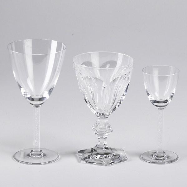 Appraisal: STEMWARE Ten pieces include four Lalique cordials two Lalique goblets