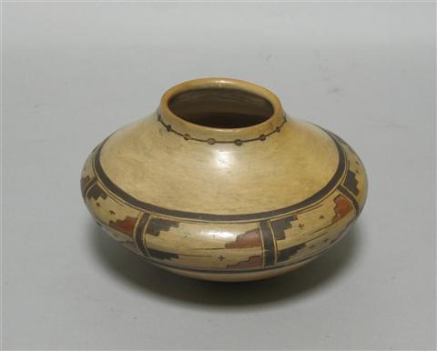 Appraisal: PRISCILLA NAMINGHA NAMPEYO HOPI NATIVE AMERICAN b POLYCHROME SEED JAR