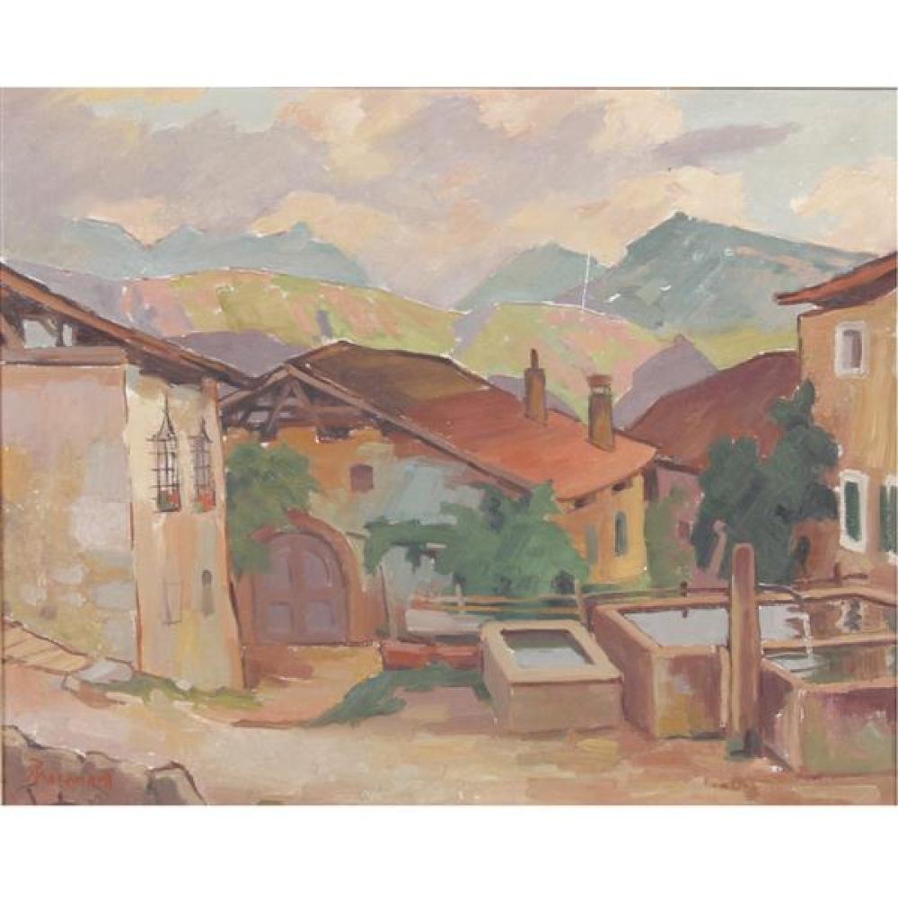 Appraisal: PETER PAUL MORANDELL ITALY AUSTRIA - MEXICAN VILLAGE SCENE OIL