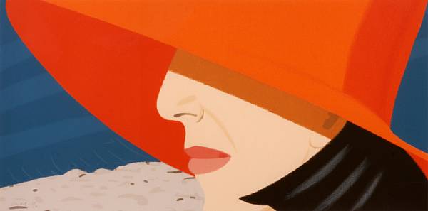 Appraisal: Alex Katz American born Ada with Orange Hat from Alex