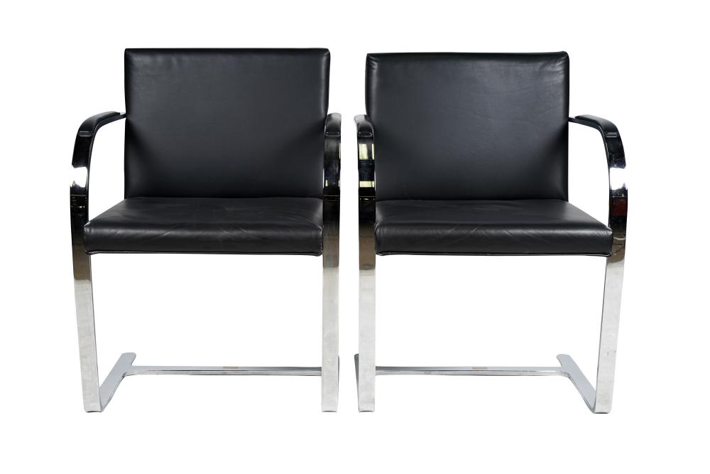 Appraisal: MIES VAN DER ROHE PAIR OF BRNO CHAIRSCondition with minor