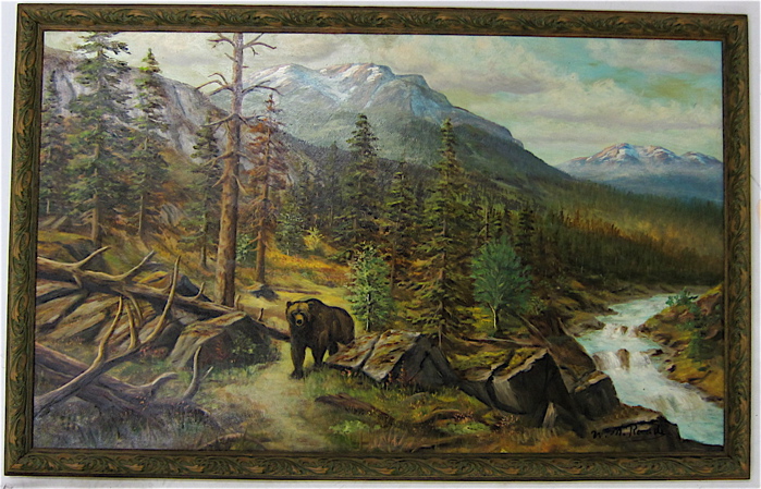 Appraisal: WILHELM RAADE OIL ON BOARD Canada born Alpine landscape with