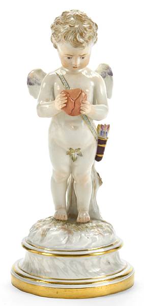 Appraisal: A Meissen porcelain figure of Cupid late th early th