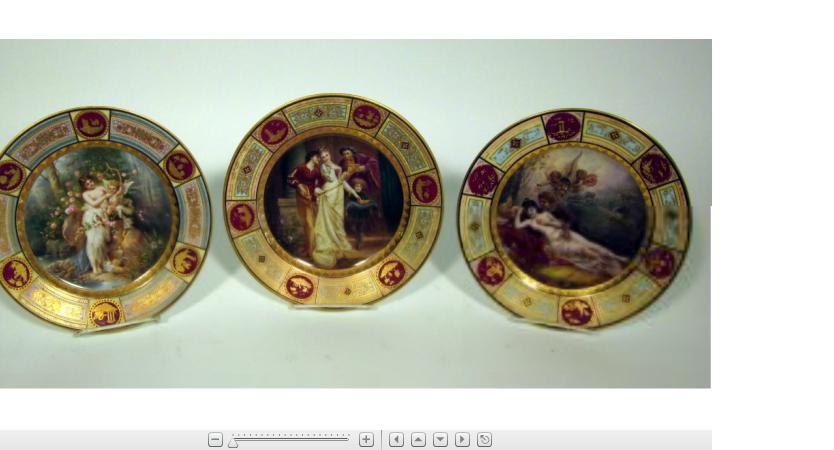 Appraisal: Three Royal Vienna cabinet plateslate th early th century