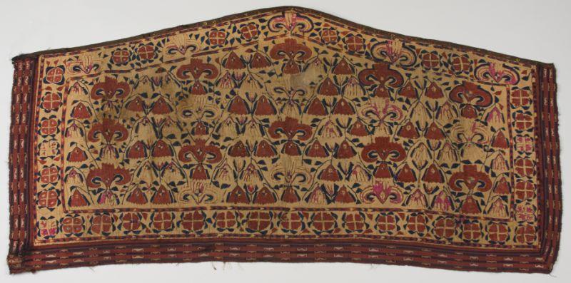 Appraisal: Turkoman Asmalyk circa wool and silk with all over decoration