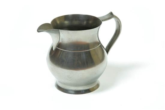 Appraisal: PEWTER PITCHER Touch mark for Freeman Porter Westbrook Maine ca