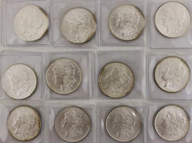 Appraisal: BU MORGAN SILVER DOLLARS TO INCLUDESEVERAL COINS THAT SHOWED GRADE